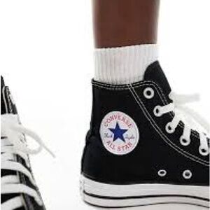Converse Chuck Taylor All Star High Top Black Sneakers | Men’s 6 / Women’s 8